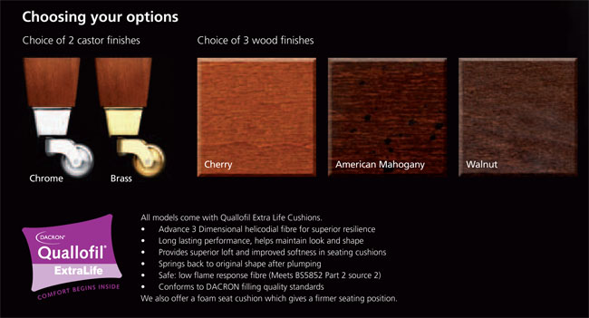 Derwent Upholstery Options
